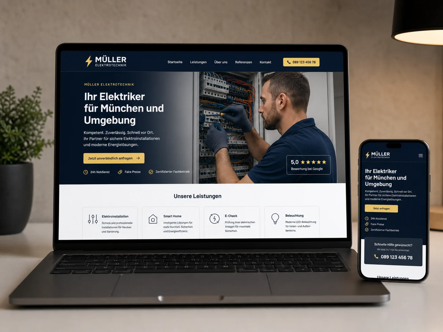 Elektriker Website